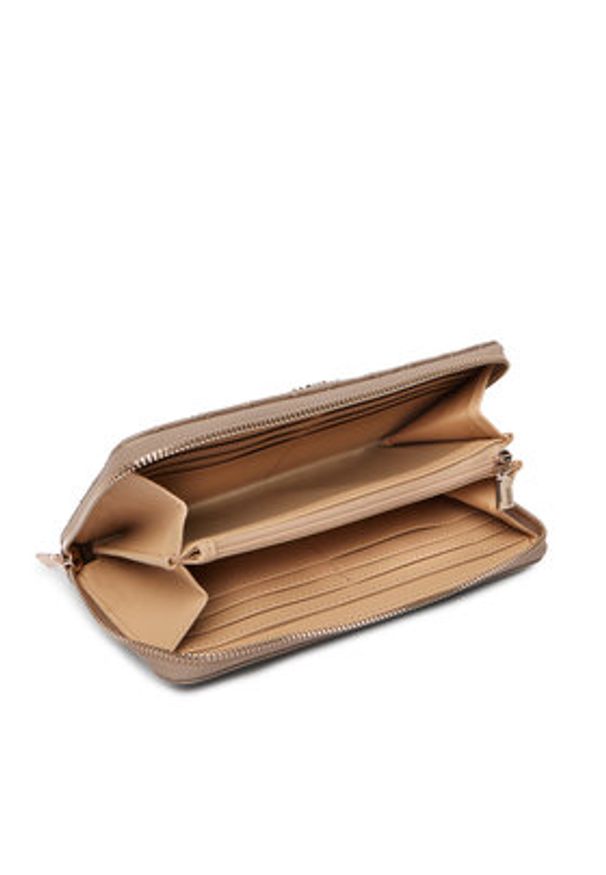 Guess Portfel Cheryl Slg SWTQ97 20146 Beżowy. Kolor: beżowy. Materiał: skóra