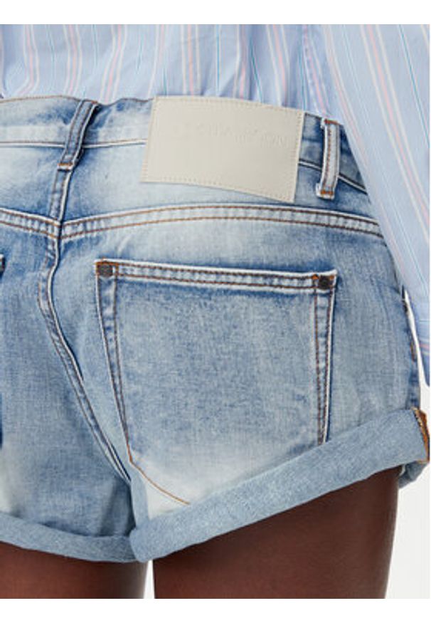 One Teaspoon Szorty jeansowe Bandits 26785 Niebieski Regular Fit. Kolor: niebieski. Materiał: bawełna