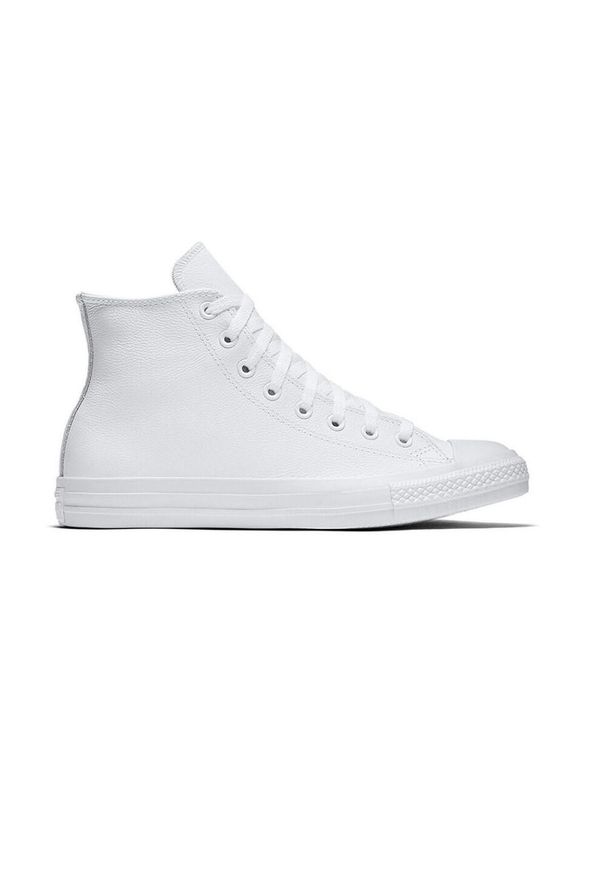 Adidasy Converse Chuck Taylor All Star Leather, Dla obu płci. Kolor: biały. Materiał: skóra ekologiczna, materiał. Model: Converse All Star