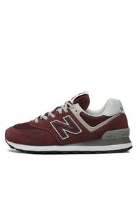 New Balance Sneakersy ML574EVM Bordowy. Kolor: czerwony. Materiał: skóra, zamsz. Model: New Balance 574 #4
