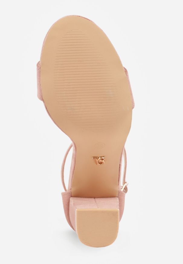 Born2be - Jasnoróżowe Sandały Vices na Obcasie ze Skórzaną Wkładką Lishiria. Okazja: na wesele, na ślub cywilny. Zapięcie: sprzączka. Kolor: różowy. Materiał: skóra. Obcas: na obcasie. Styl: elegancki, klasyczny. Wysokość obcasa: średni