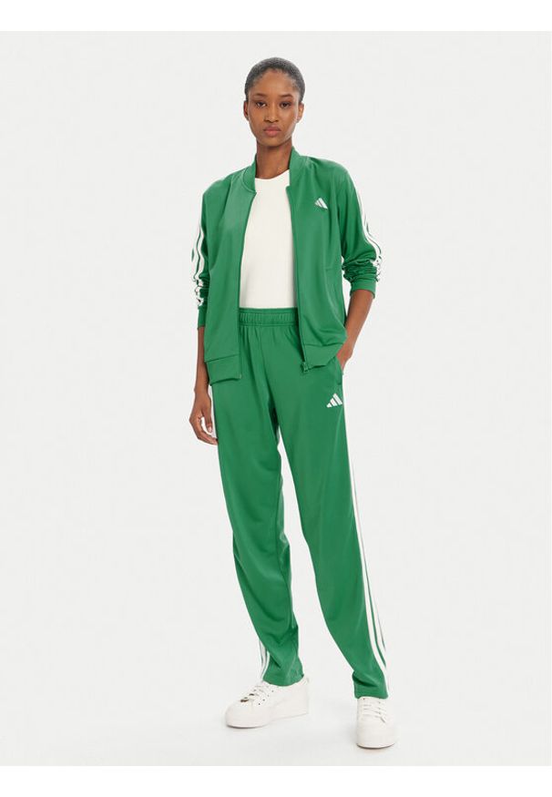 Adidas - adidas Dres Essentials 3-Stripes JD2687 Zielony Regular Fit. Kolor: zielony. Materiał: syntetyk