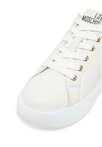 Love Moschino - LOVE MOSCHINO Sneakersy JA15054G1MIA410A Biały. Kolor: biały. Materiał: skóra #6