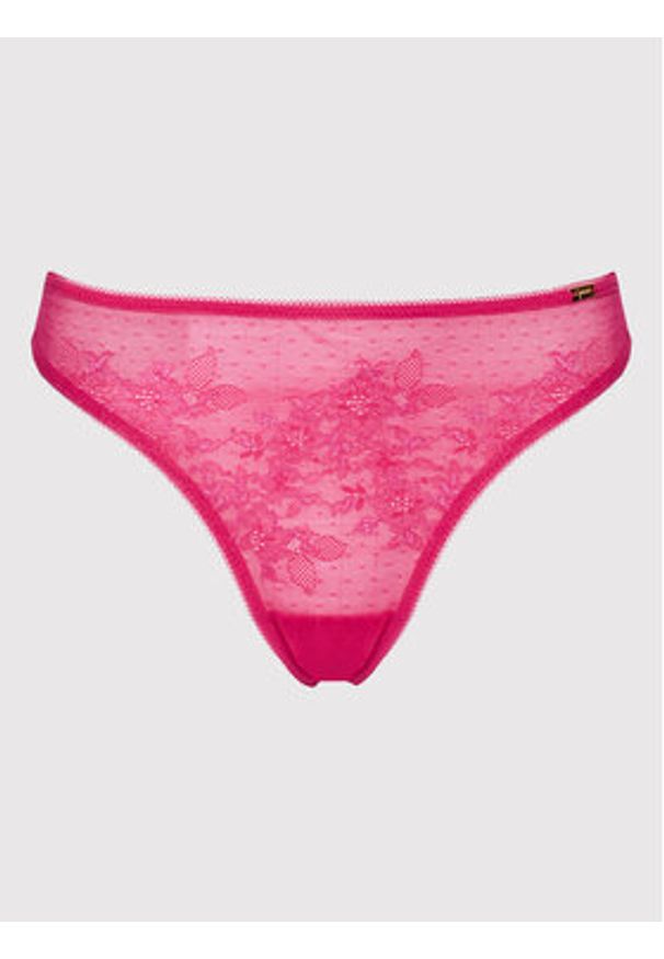Gossard Stringi Glossies Lace 13006 Różowy. Kolor: różowy. Materiał: syntetyk