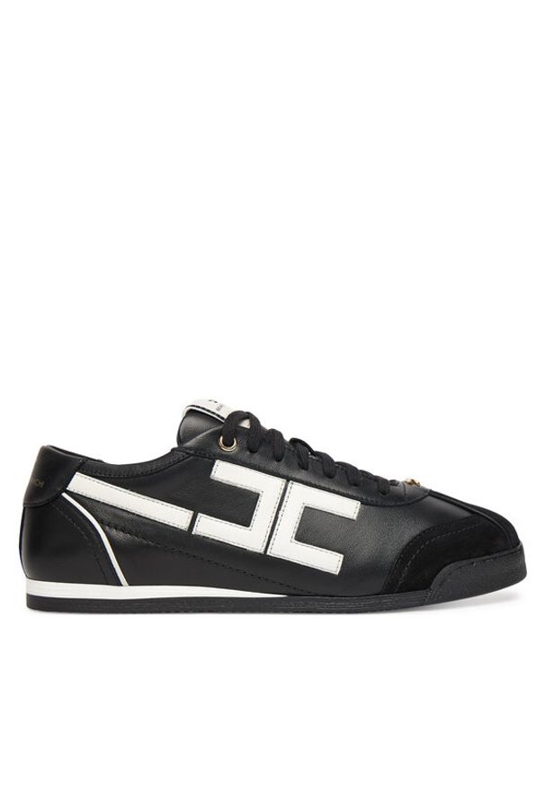 Elisabetta Franchi Sneakersy SA-82G-56E2-V400 Czarny. Kolor: czarny. Materiał: skóra