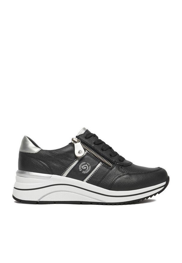 Sneakersy Remonte. Kolor: czarny