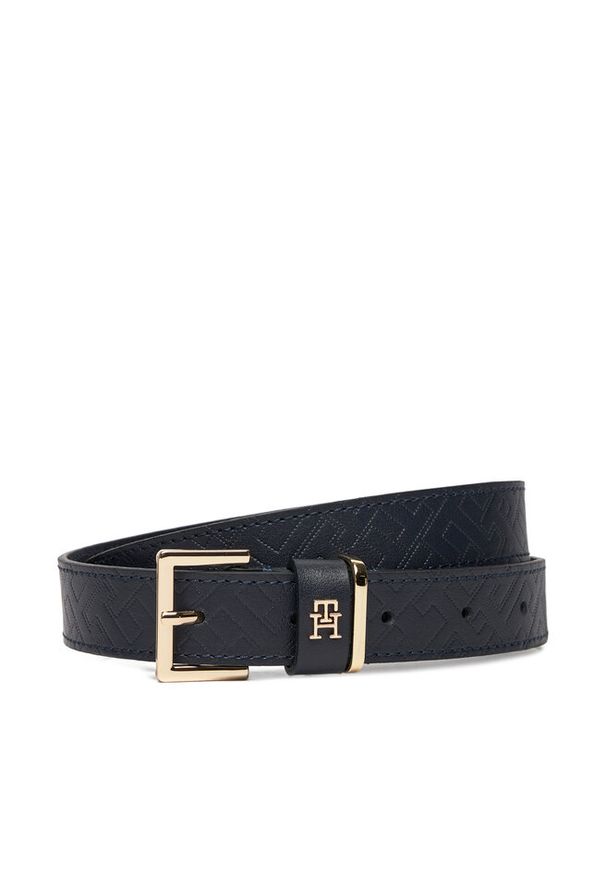 TOMMY HILFIGER - Pasek Damski Tommy Hilfiger. Kolor: niebieski