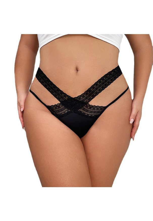 Intica - Majtki z koronką dla kobiet Imran. Kolor: czerwony. Materiał: koronka. Wzór: koronka