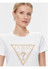 Guess T-Shirt W4RI69 J1314 Biały Regular Fit. Kolor: biały. Materiał: bawełna #4