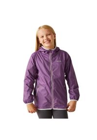 Regatta - Lever II dziecięca wodoodporna turystyczna wodoodporna kurtka. Kolor: fioletowy. Sport: turystyka piesza #1