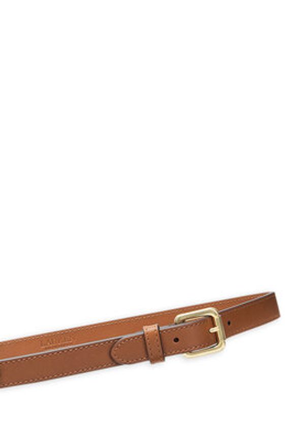 Lauren Ralph Lauren - LAUREN RALPH LAUREN Pasek Damski 412917963002 Brązowy. Kolor: brązowy. Materiał: skóra