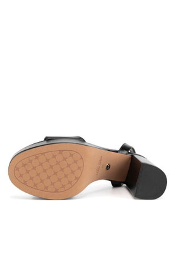 Nine West Sandały R25SS04320 Czarny. Kolor: czarny. Materiał: materiał