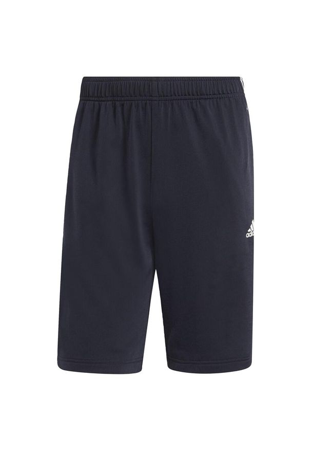 Adidas - Spodenki rozgrzewające z 3 paskami adidas Essentials. Kolor: biały, wielokolorowy, niebieski