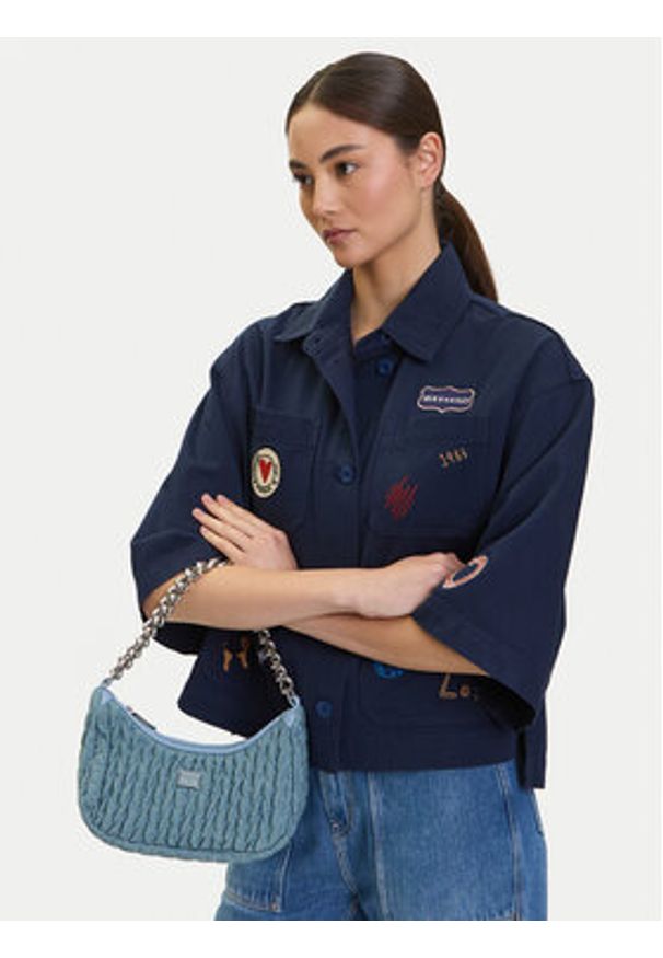 Tommy Jeans Torebka Tjw Iconic Shoulder Denim AW0AW17301 Niebieski. Kolor: niebieski