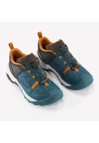 quechua - Buty turystyczne dla dzieci Quechua Crossrock. Kolor: szary, niebieski, zielony, wielokolorowy, brązowy. Materiał: kauczuk. Szerokość cholewki: normalna. Sport: turystyka piesza, wspinaczka