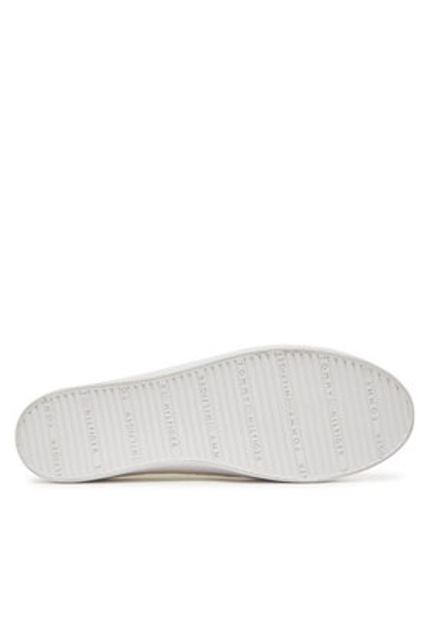 TOMMY HILFIGER - Tommy Hilfiger Sneakersy Th Open Mesh Vulc Sneaker FW0FW08684 Biały. Kolor: biały. Materiał: materiał