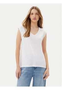 Pieces T-Shirt Billo 17078732 Biały Loose Fit. Kolor: biały. Materiał: wiskoza #8