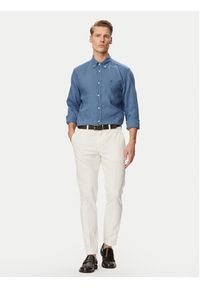 BOSS Koszula H-Liam 50556077 Niebieski Regular Fit. Kolor: niebieski. Materiał: len #5