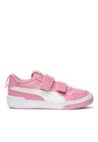 Sneakersy dziecięce różowe Puma Multiflex SL V INF. Okazja: na co dzień. Zapięcie: rzepy. Kolor: różowy. Materiał: materiał, syntetyk. Szerokość cholewki: normalna #6