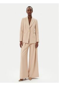 Maryley Spodnie materiałowe 25EB579/43PG Beżowy Regular Fit. Kolor: beżowy. Materiał: syntetyk #4