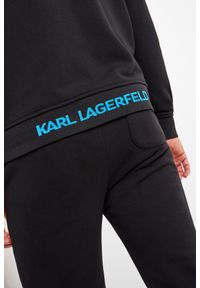 Karl Lagerfeld - BLUZA KARL LAGERFELD. Typ kołnierza: kołnierzyk stójkowy. Materiał: tkanina