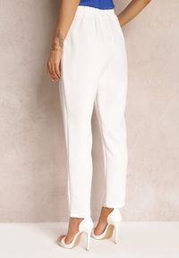Renee - Białe Spodnie Cygaretki Zalko. Okazja: na co dzień. Kolor: biały. Styl: klasyczny, casual, elegancki #2