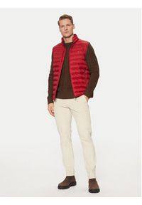 TOMMY HILFIGER - Tommy Hilfiger Bezrękawnik MW0MW37677 Czerwony Regular Fit. Kolor: czerwony. Materiał: syntetyk. Długość rękawa: bez rękawów #5