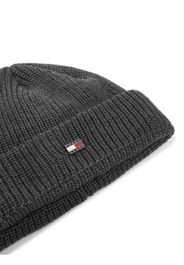 TOMMY HILFIGER - Tommy Hilfiger Czapka AM0AM12635 Szary. Kolor: szary. Materiał: bawełna