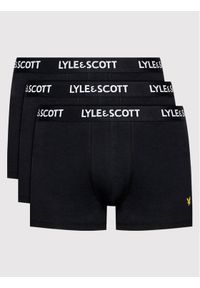 Lyle & Scott Komplet 3 par bokserek Barclay LSUWTC001 Czarny. Kolor: czarny. Materiał: bawełna #1