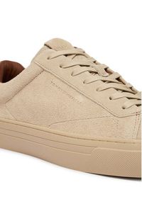TOMMY HILFIGER - Tommy Hilfiger Sneakersy Park Premium Suede FM0FM05829 Beżowy. Kolor: beżowy. Materiał: skóra, zamsz #4