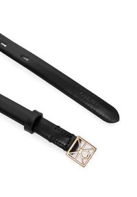 Calvin Klein Pasek Damski Emblem Buckle 15Mm Fixed Smooth LV04F7061G Czarny. Kolor: czarny. Materiał: skóra #3