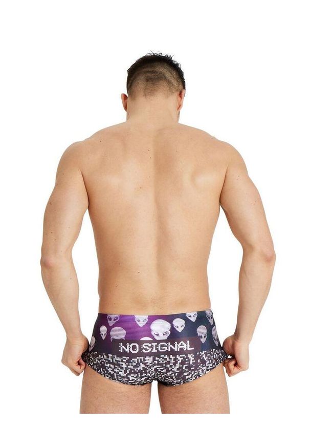 Kąpielówki męskie spodenki kąpielowe bokserki na basen Arena Low Waist. Kolor: fioletowy, czarny, biały, wielokolorowy