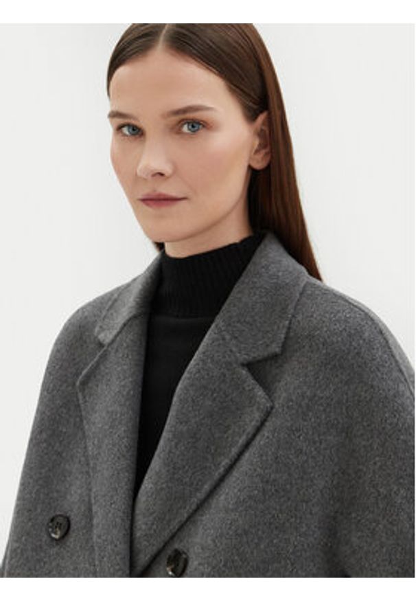 Motivi Płaszcz wełniany 0065W000087N Szary Regular Fit. Kolor: szary. Materiał: syntetyk