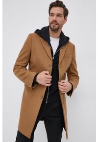 Drykorn - Płaszcz Lugo. Okazja: na co dzień. Kolor: brązowy. Styl: casual, klasyczny #1