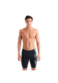 Jammery Arena Sea Water - spodenki do kolan do pływania XL (UK38). Kolor: czarny, niebieski, wielokolorowy. Długość: do kolan