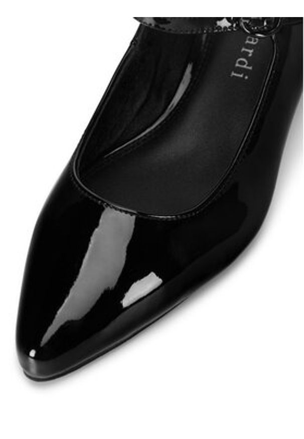 Sergio Bardi Czółenka WYL4033-1Z-SB Czarny. Kolor: czarny. Materiał: lakier, skóra