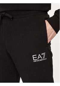 EA7 Emporio Armani Spodnie dresowe 3DPP70 PJLIZ 1200 Czarny Regular Fit. Kolor: czarny. Materiał: syntetyk #4