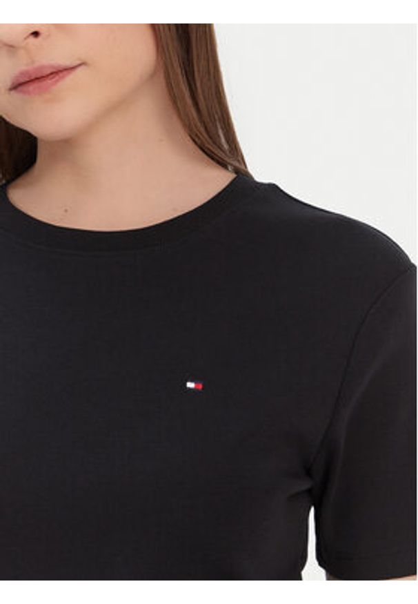 TOMMY HILFIGER - Tommy Hilfiger T-Shirt New Cody WW0WW40587 Czarny Slim Fit. Kolor: czarny. Materiał: bawełna