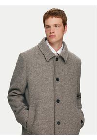 Selected Homme Płaszcz wełniany 16089348 Beżowy Regular Fit. Kolor: beżowy. Materiał: syntetyk