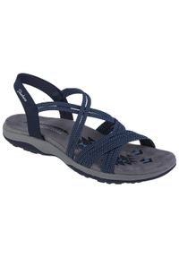 skechers - Sandały damskie, Skechers Reggae Slim - Turn It Up. Kolor: niebieski