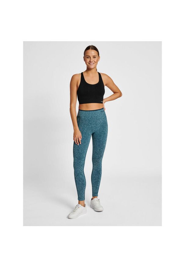 Legging damski bezszwowy midriff Hummel Mt Una Mid. Kolor: zielony
