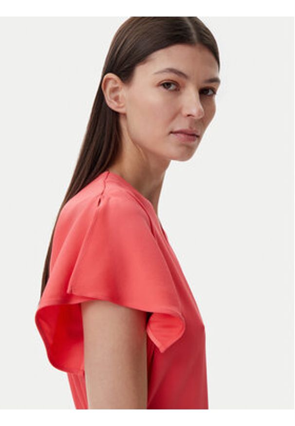 BOSS Sukienka codzienna Dieshana 50537397 Koralowy Regular Fit. Okazja: na co dzień. Kolor: pomarańczowy. Materiał: wiskoza. Typ sukienki: proste. Styl: casual
