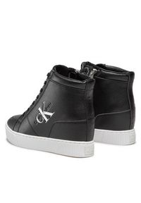 Calvin Klein Jeans Sneakersy Hidden Wedge Cupsole Laceup YW0YW00771 Czarny. Kolor: czarny. Materiał: skóra #4