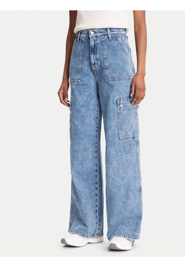 Tommy Jeans Jeansy Claire DW0DW20479 Niebieski Wide Leg. Kolor: niebieski