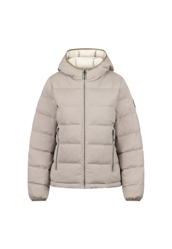 TRESPASS - Damska Kurtka Z Kapturem Rollins. Typ kołnierza: kaptur. Kolor: beżowy. Sport: turystyka piesza