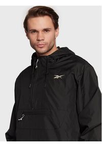 Reebok Kurtka anorak Vector HG8932 Czarny Relaxed Fit. Kolor: czarny. Materiał: syntetyk