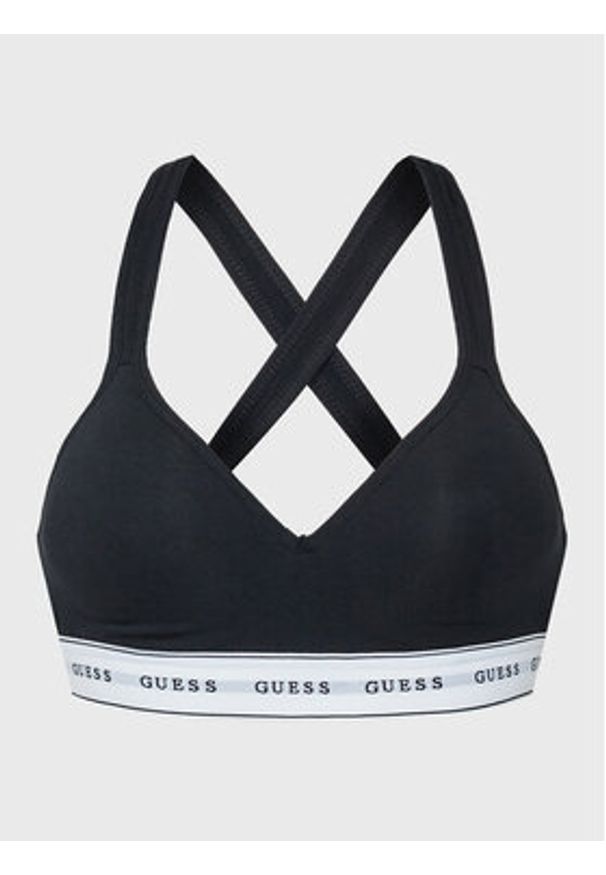 Guess Biustonosz top O1GC15 KBBU1 Czarny. Kolor: czarny. Materiał: bawełna