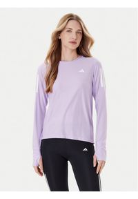 Adidas - adidas Koszulka techniczna Own The Run JW9670 Fioletowy Regular Fit. Kolor: fioletowy. Materiał: syntetyk. Sport: bieganie