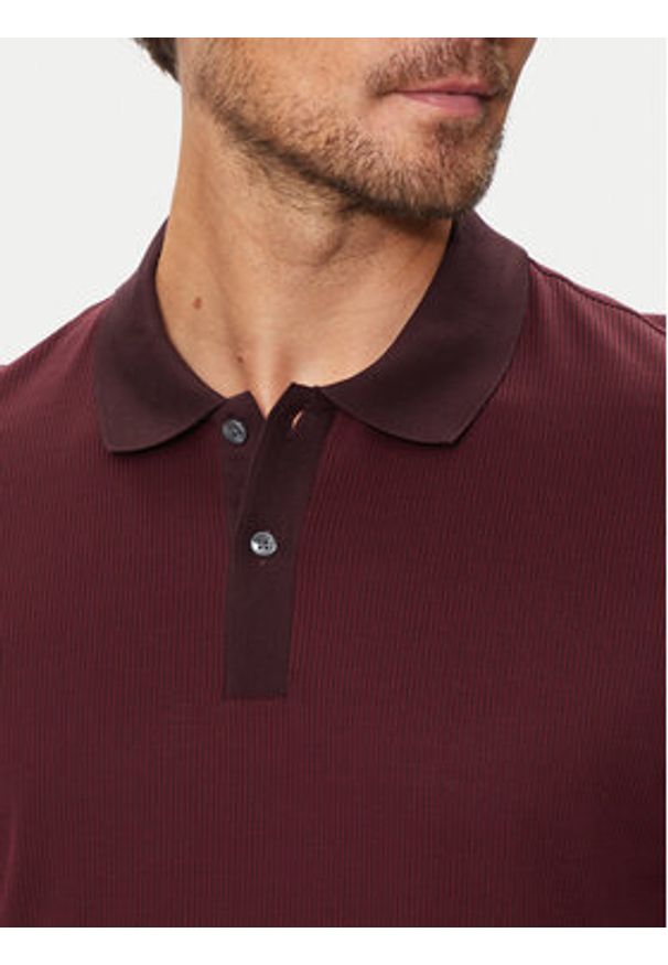 BOSS - Boss Polo H-Parlay 431 50518563 Bordowy Regular Fit. Typ kołnierza: polo. Kolor: czerwony. Materiał: bawełna