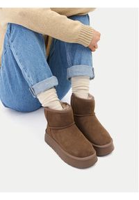 Badura Śniegowce C-WFA-01-H Brązowy. Kolor: brązowy. Materiał: zamsz, skóra #4